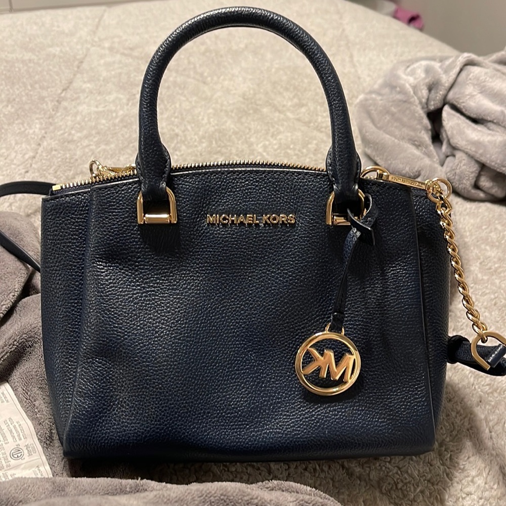 Navy medium Michael Kors purse
